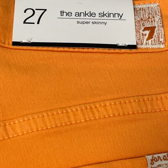 🍀Seven 7 for All Mankind Apricot Skinny Jeans 27 - Picture 6 of 6